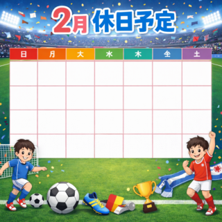 2月休日予定(R8)