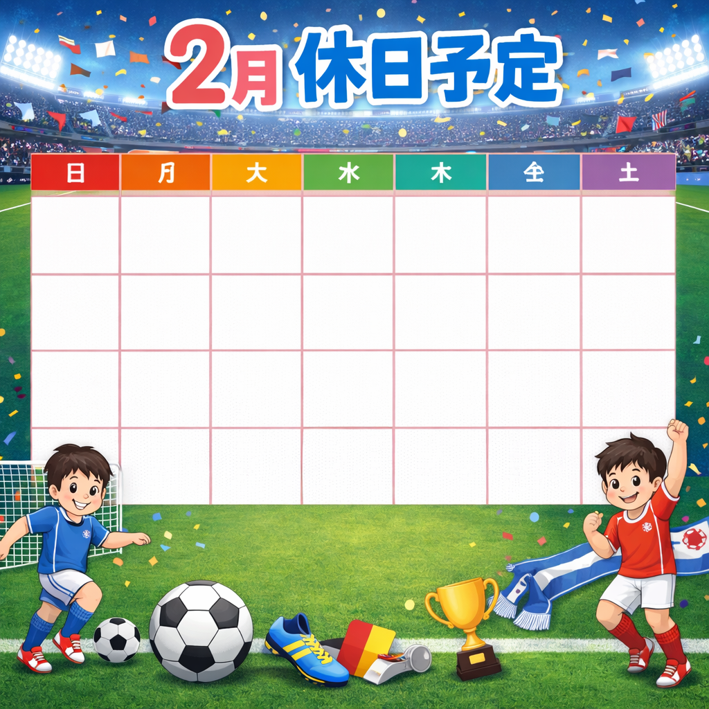 2月休日予定(R8)